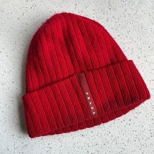 Prada Sport Beanie Red